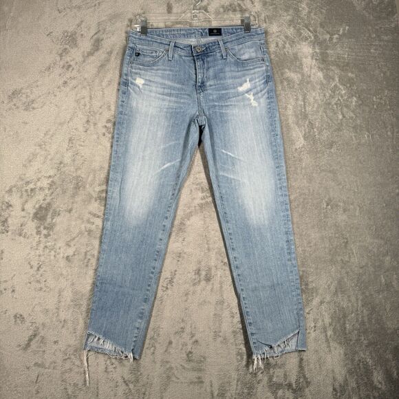 AG Adriano Goldschmied Jeans Womens 4 28" Blue Skinny Fading Everyday Casual - Picture 2 of 11